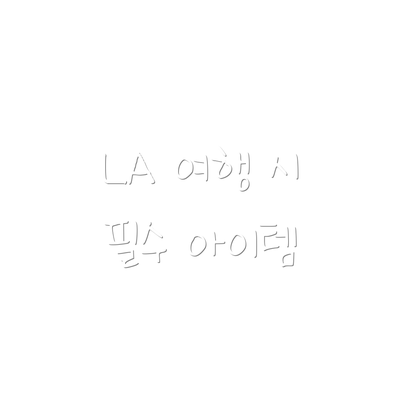 LA 여행 시 필수 아이템