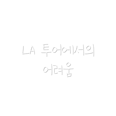 LA 투어에서의 어려움