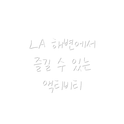 LA 해변에서 즐길 수 있는 액티비티