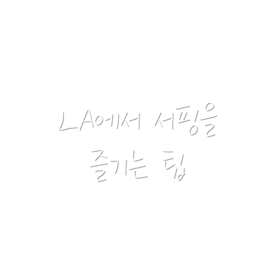 LA에서 서핑을 즐기는 팁