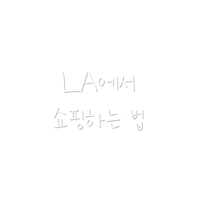 LA에서 쇼핑하는 법