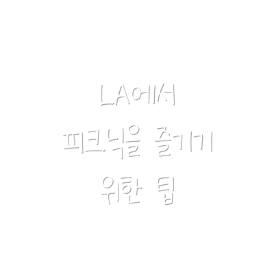 LA에서 피크닉을 즐기기 위한 팁