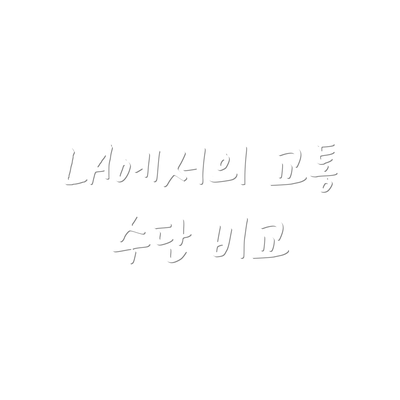 LA에서의 교통 수단 비교