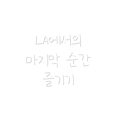 LA에서의 마지막 순간 즐기기
