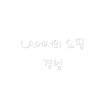 LA에서의 쇼핑 경험