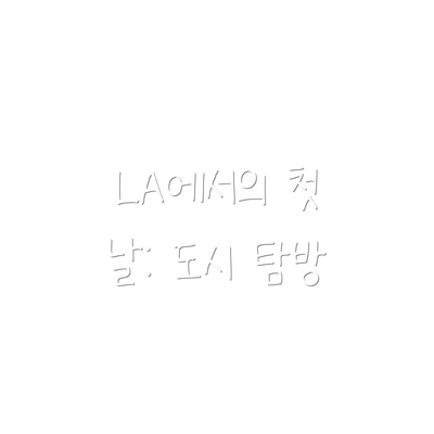 LA에서의 첫 날: 도시 탐방
