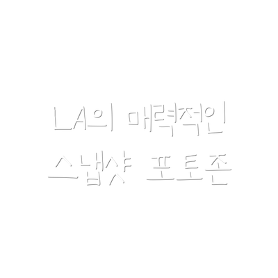 LA의 매력적인 스냅샷 포토존