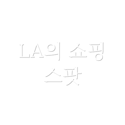 LA의 쇼핑 스팟