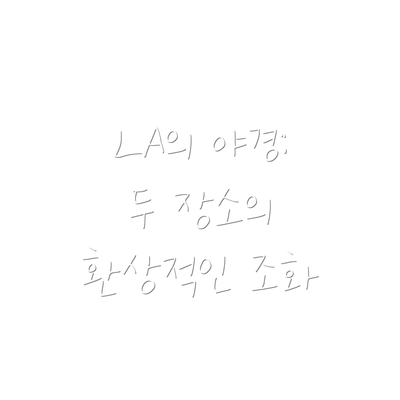 LA의 야경: 두 장소의 환상적인 조화