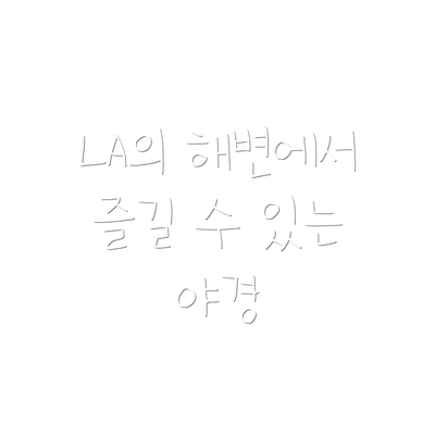 LA의 해변에서 즐길 수 있는 야경