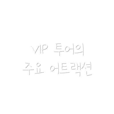 VIP 투어의 주요 어트랙션