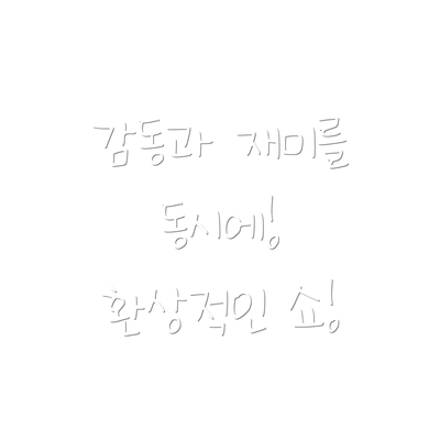 감동과 재미를 동시에! 환상적인 쇼!