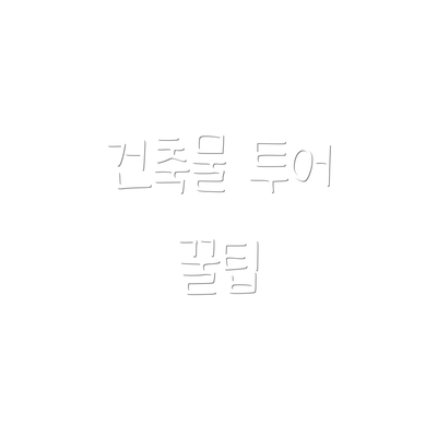 건축물 투어 꿀팁