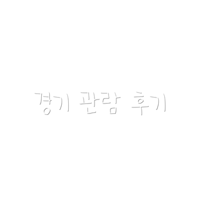 경기 관람 후기