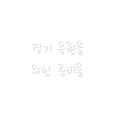 경기 응원을 위한 준비물