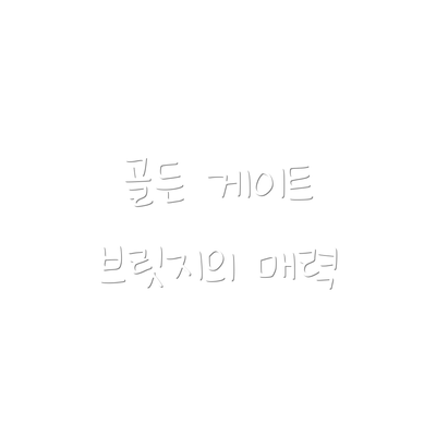 골든 게이트 브릿지의 매력