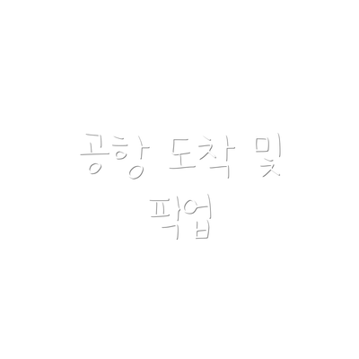 공항 도착 및 픽업