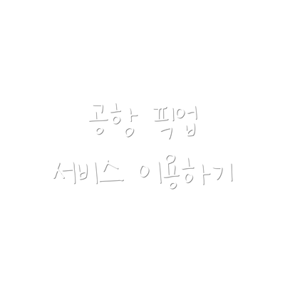 공항 픽업 서비스 이용하기