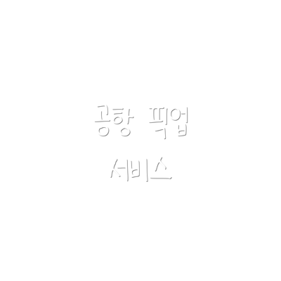 공항 픽업 서비스