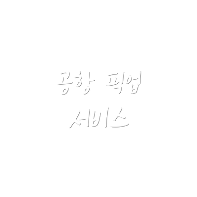 공항 픽업 서비스