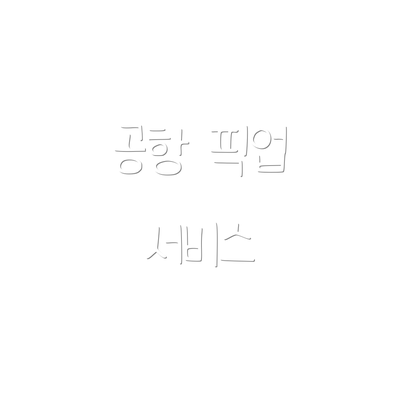 공항 픽업 서비스