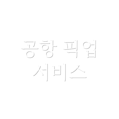 공항 픽업 서비스