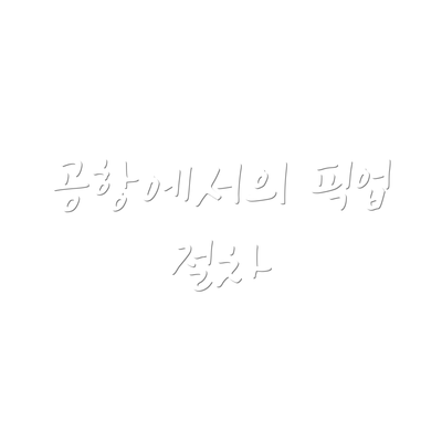 공항에서의 픽업 절차