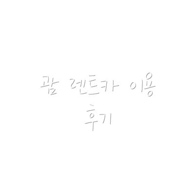 괌 렌트카 이용 후기
