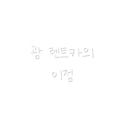 괌 렌트카의 이점
