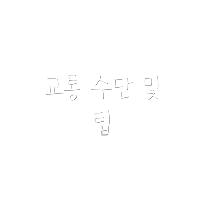 교통 수단 및 팁