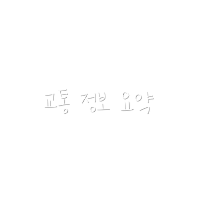 교통 정보 요약
