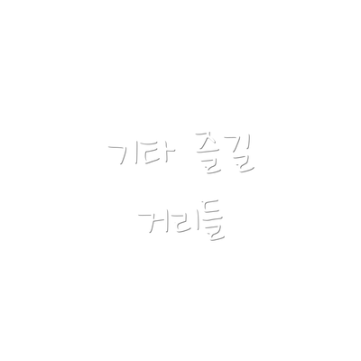 기타 즐길 거리들