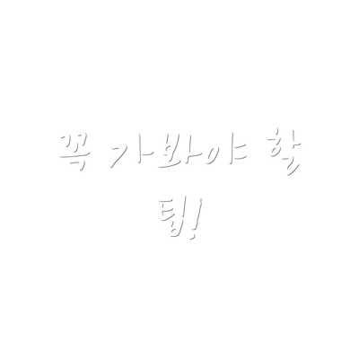 꼭 가봐야 할 팁!