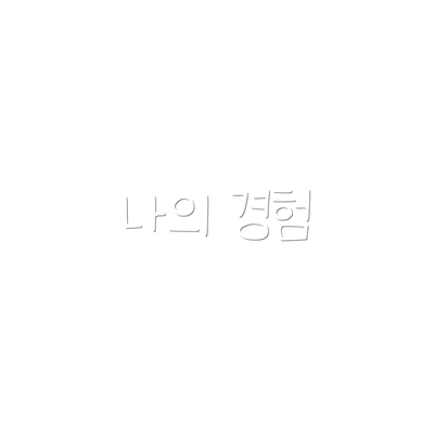 나의 경험