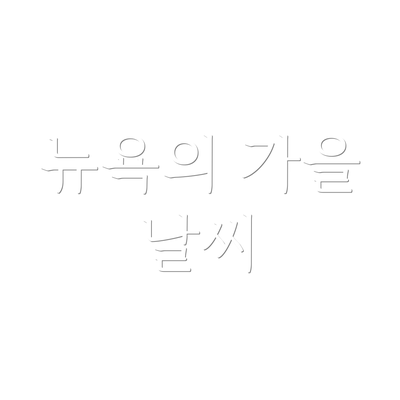 뉴욕의 가을 날씨