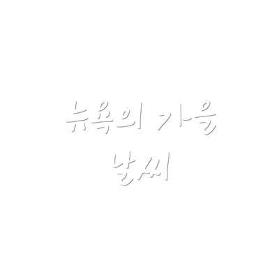 뉴욕의 가을 날씨
