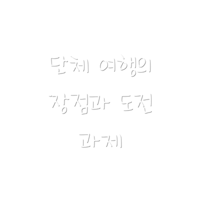 단체 여행의 장점과 도전 과제