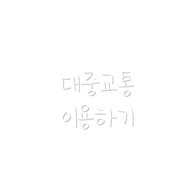 대중교통 이용하기