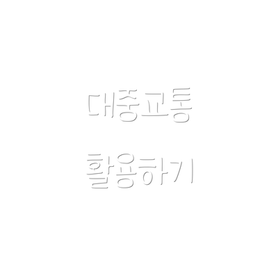 대중교통 활용하기