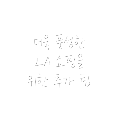 더욱 풍성한 LA 쇼핑을 위한 추가 팁