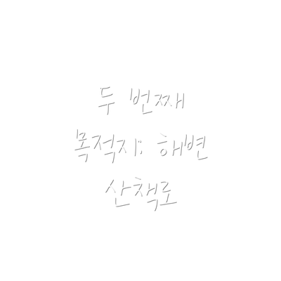 두 번째 목적지: 해변 산책로