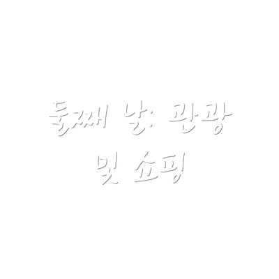 둘째 날: 관광 및 쇼핑