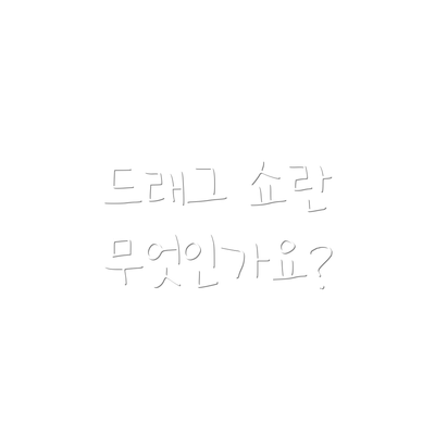 드래그 쇼란 무엇인가요?