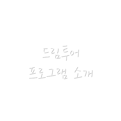 드림투어 프로그램 소개