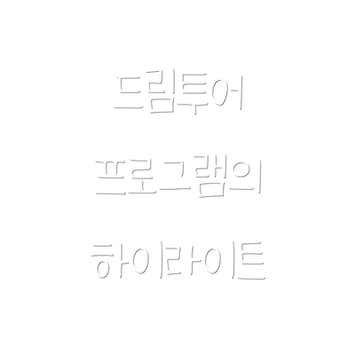드림투어 프로그램의 하이라이트