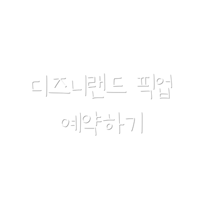 디즈니랜드 픽업 예약하기