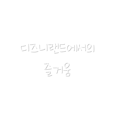 디즈니랜드에서의 즐거움