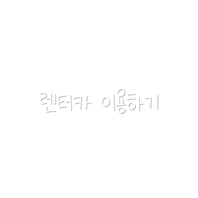 렌터카 이용하기