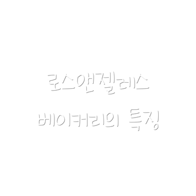 로스앤젤레스 베이커리의 특징