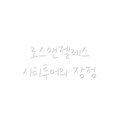 로스앤젤레스 시티투어의 장점